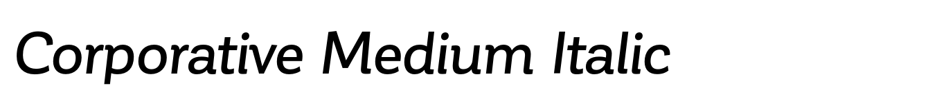 Corporative Medium Italic